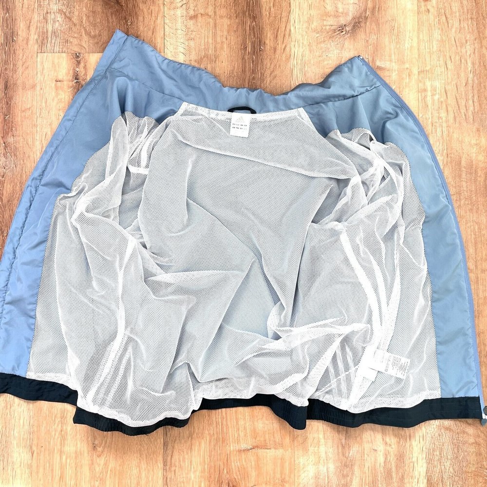 Vintage Adidas Track Jacket Windbreaker Mens Asian Size Medium M Light Blue - Picture 8 of 12